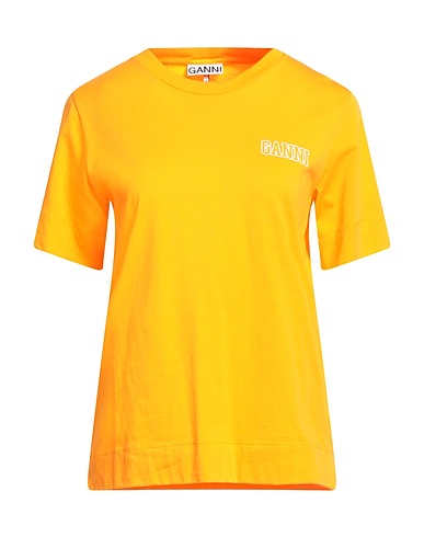 GANNI Basic T-Shirt Orange 100% Organic cotton