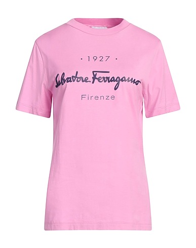 FERRAGAMO T-shirt Rosa 100% Cotone