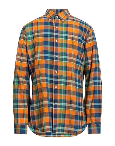 POLO RALPH LAUREN Checked shirt Orange 100% Cotton