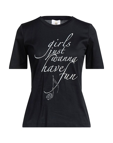 ELEVEN88 T-shirt Nero 100% Cotone