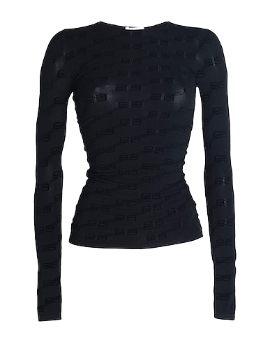 BALENCIAGA T-shirt Black 91% Polyamide, 9% Elastane, Viscose