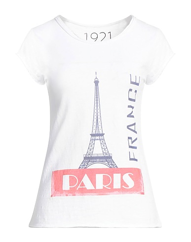 1921 T-shirt Bianco 100% Cotone