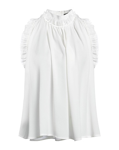 BALMAIN シルクトップス アイボリー シルク 100% / ナイロン