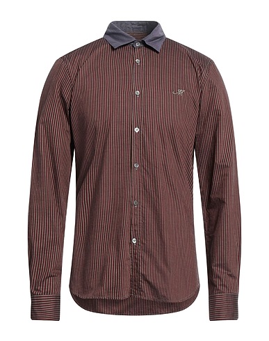 MASON'S Striped shirt Burgundy 100% Cotton