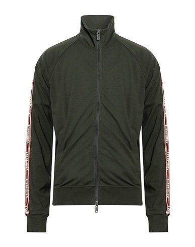 DSQUARED2 Sweatshirt Military green 55% Polyester, 45% Cotton, Elastane