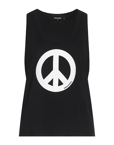 DSQUARED2 Tank top Black 100% Cotton