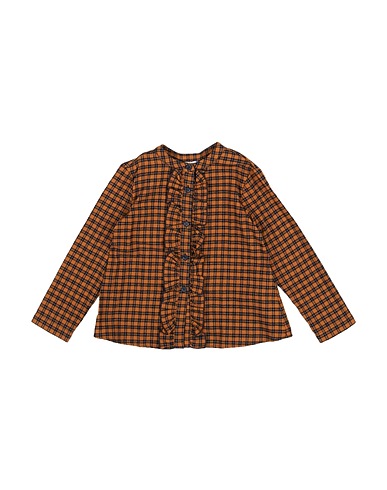 LE PETIT COCO Patterned shirts & blouses Camel 100% Cotton