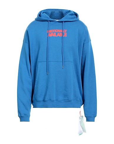 OFF-WHITE™ Hooded track jacket  Azure 100% Cotton, Elastane