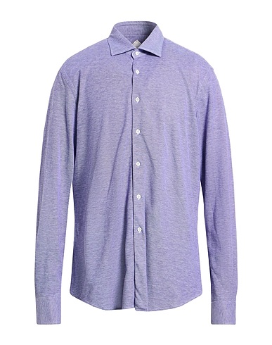 PAL ZILERI Camicia tinta unita Blu navy 100% Cotone