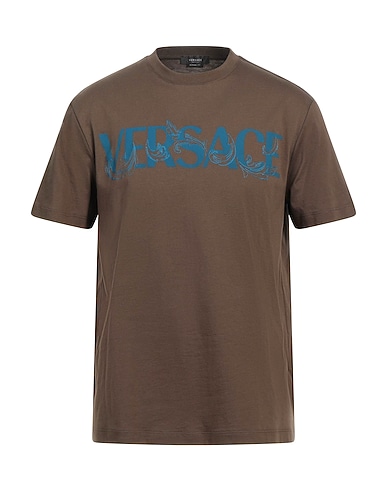 VERSACE T-shirt VERDE MILITARE 100% Cotton