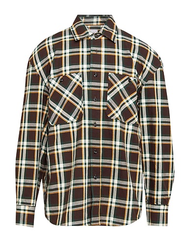 AMISH SUPPLIES Checked shirt Brown 100% Cotton