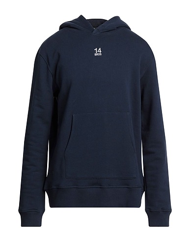 14BROS Hooded track jacket  Navy blue 100% Cotton