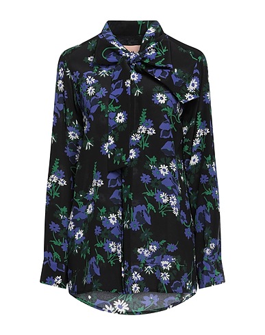 PLAN C Floral shirts & blouses Black 100% Silk