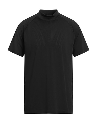 NIKE T-shirt Black 72% Polyester, 27% Nylon, 1% Elastane