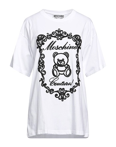 MOSCHINO T-shirt Λευκό 100% Οργανικό βαμβάκι