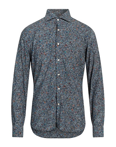 GHIRARDELLI Patterned shirt Midnight blue 70% Polyamide, 30% Elastane