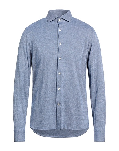 GHIRARDELLI Patterned shirt Navy blue 100% Cotton