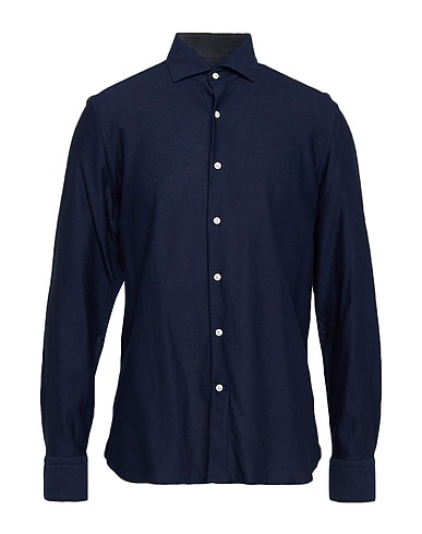 GHIRARDELLI Solid colour shirt Midnight blue 100% Cotton