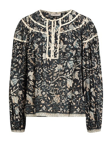 ULLA JOHNSON Top Blu notte 70% Cotone, 30% Viscosa