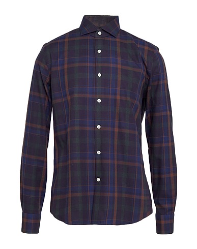 GHIRARDELLI Patterned shirt Midnight blue 100% Cotton