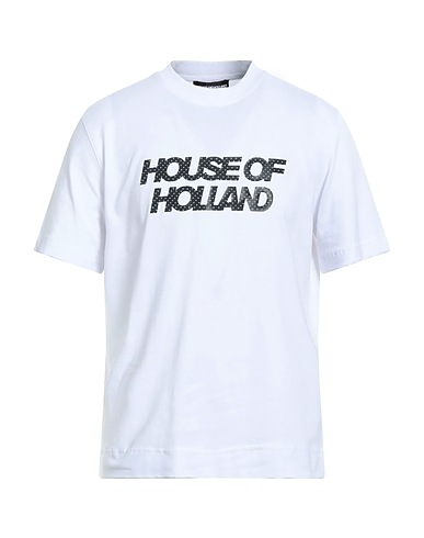 HOUSE OF HOLLAND T-shirt White 95% Cotton, 5% Elastane