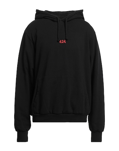 424 FOURTWOFOUR Hooded sweatshirt Black 100% Cotton