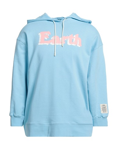 MSGM Felpa Blu chiaro 100% Cotone organico