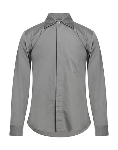 MARC JACOBS Solid color shirt Grey 100% Cotton, Polyester