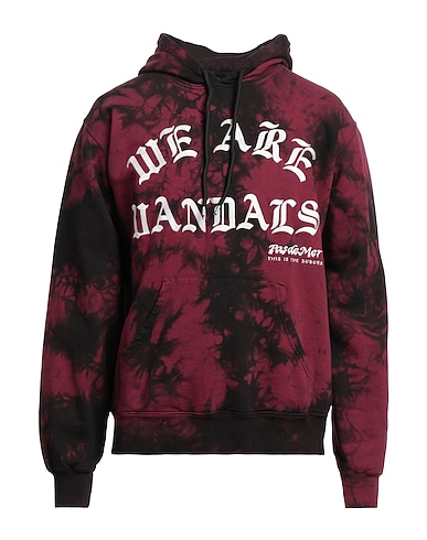 PAS DE MER Hooded sweatshirt Garnet 100% Cotton