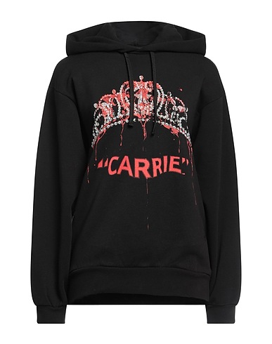 JW ANDERSON Hooded sweatshirt Black 95% Cotton, 5% Elastane