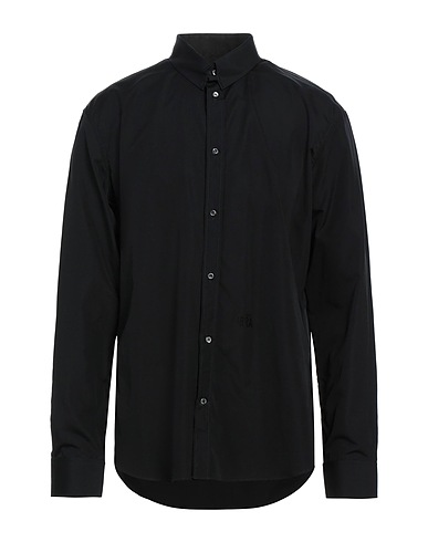DSQUARED2 Solid colour shirt Black 100% Cotton