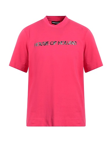 HOUSE OF HOLLAND T-shirt Fuchsia 95% Cotton, 5% Elastane