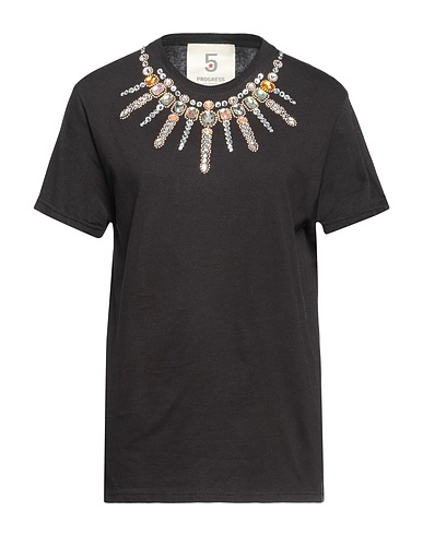 5 PROGRESS T-shirt Black 100% Cotton