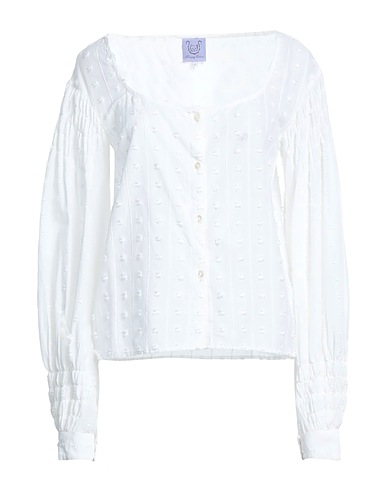 THIERRY COLSON Solid colour shirts & blouses Off white 100% Cotton