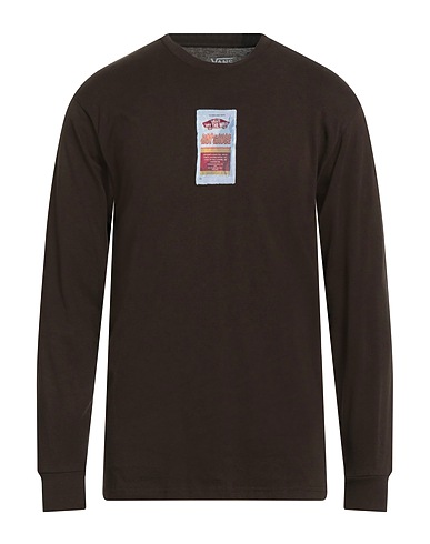 VANS T-shirt Brown 100% Cotton