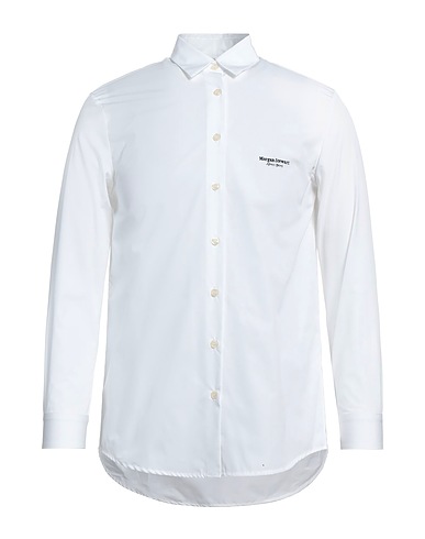 MORGAN STEWART SPORT Solid colour shirt White 100% Cotton