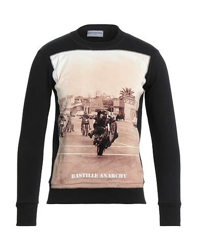 BASTILLE RIVE DROITE Sweatshirt Black 75% Cotton, 25% Polyester