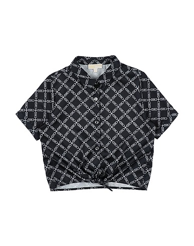 MICHAEL KORS KIDS Patterned shirts & blouses Black 100% Polyester