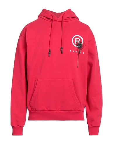 PAURA Hooded track jacket  Red 100% Cotton