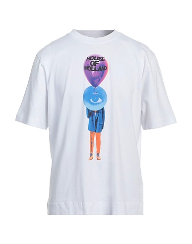 HOUSE OF HOLLAND T-shirt White 95% Cotton, 5% Elastane