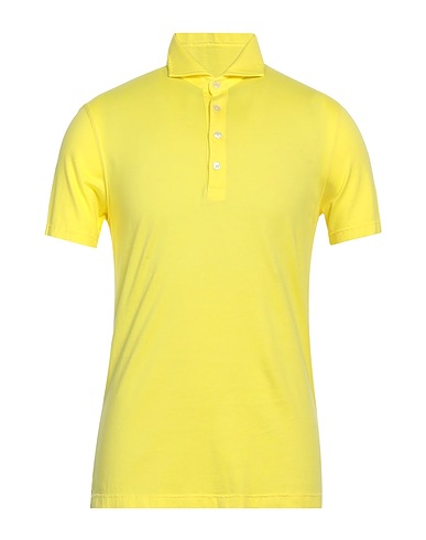 FEDELI Polo shirt Yellow 100% Cotton