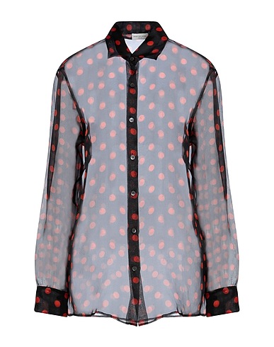 DRIES VAN NOTEN Patterned shirts & blouses Black 100% Silk