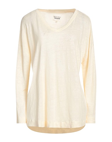 ALESSIA SANTI T-Shirt Elfenbein 100% Leinen