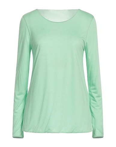 PUROTATTO Camiseta básica Verde claro 60% Modal, 40% Fibra de proteína de leche