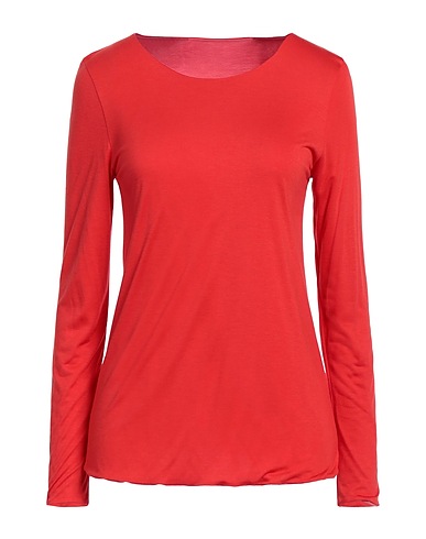 PUROTATTO Camiseta básica Rojo tomate 60% Modal, 40% Fibra de proteína de leche