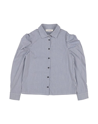 VICOLO Patterned shirts & blouses Light blue 72% Cotton, 25% Polyamide, 3% Eco Polyester