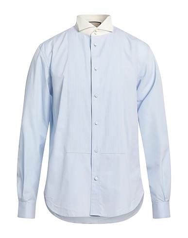 GUCCI Solid color shirt Sky blue 100% Cotton