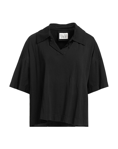 ALESSIA SANTI Polo shirt LOISIRS Black 100% Cotton