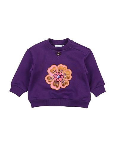 DOLCE&GABBANA Sweatshirt Plum 100% Cotton, Elastane, Polyester, Metallic Polyester, Synthetic fibers