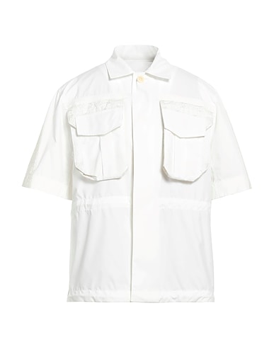 SACAI Hemd mit Muster Weiß 70% Baumwolle, 30% Polyester, Cupro